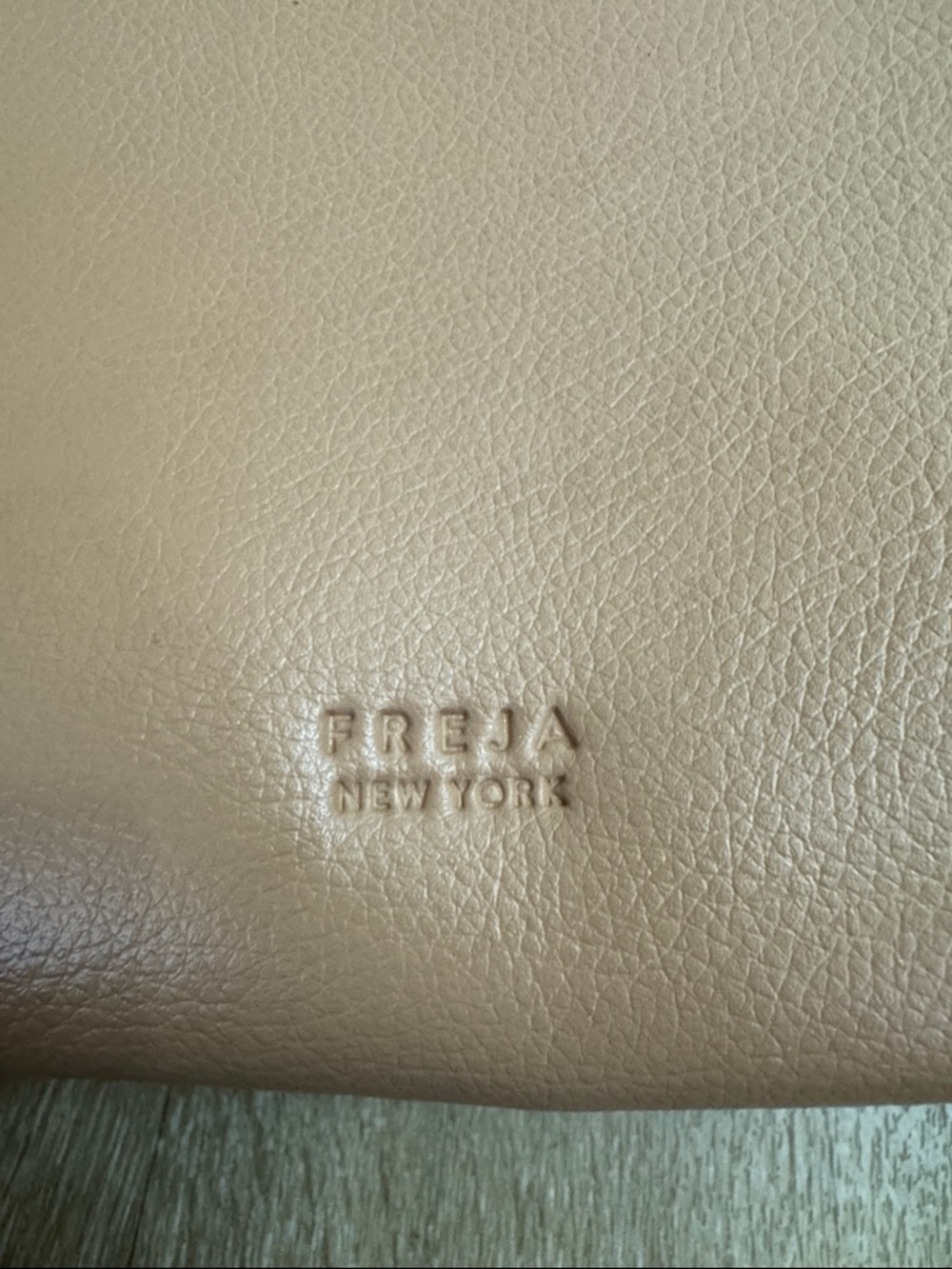 Freja New York Linnea Leather Tote Latte Bag Purse - Picture 14 of 16